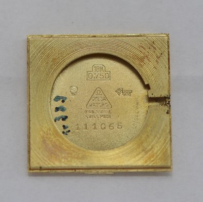 27132210g - OMEGA seltene Armbanduhr in GG 750/000 Referenz 111065, Schweiz um 1966, 2-teil. Geh. ...