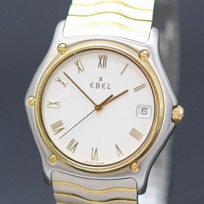 27132218a - EBEL Sportwave Armbanduhr Referenz 1187141, Schweiz um 1995, quarz, Edelstahl Stülpgeh. ...