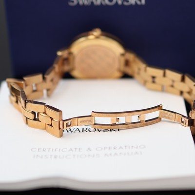 27132662c - SWAROVSKI ungetragene Damenarmbanduhr Serie Crystalline Referenz 5376074, quarz, Edel- ...