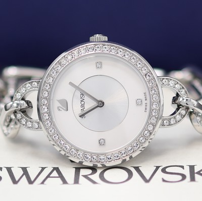 27132689a - SWAROVSKI ungetragene Damenarmbanduhr Aila Crystal Referenz 1094376, quarz, Edelstahl- ...