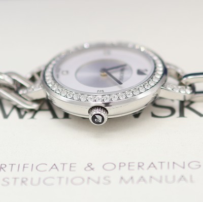 27132689c - SWAROVSKI ungetragene Damenarmbanduhr Aila Crystal Referenz 1094376, quarz, Edelstahl- ...