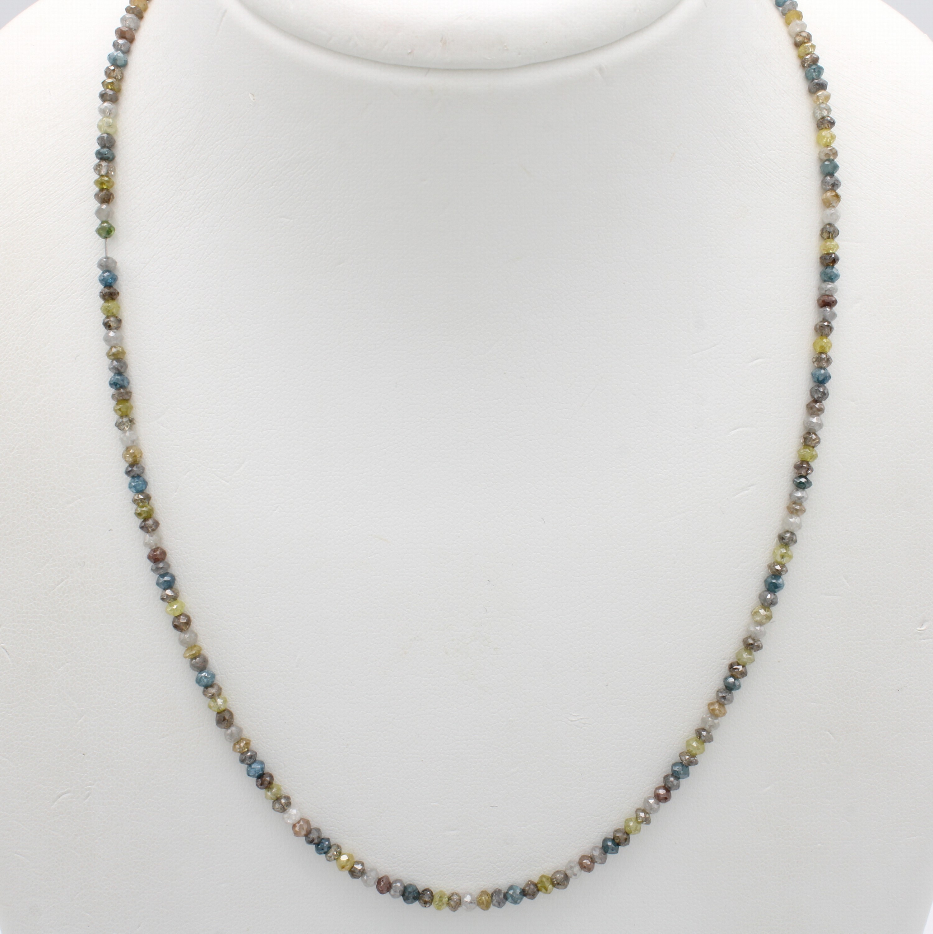 Image 27132746 - Diamantstrang, multicolorfarb. Diamanten zus. ca. 32 ct, L. ca. 43 cm Schätzpreis: ...