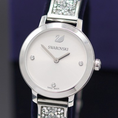 27132774a - SWAROVSKI ungetragene Damenarmbanduhr Cosmic Rock Bangle Referenz 5376080, quarz, ...