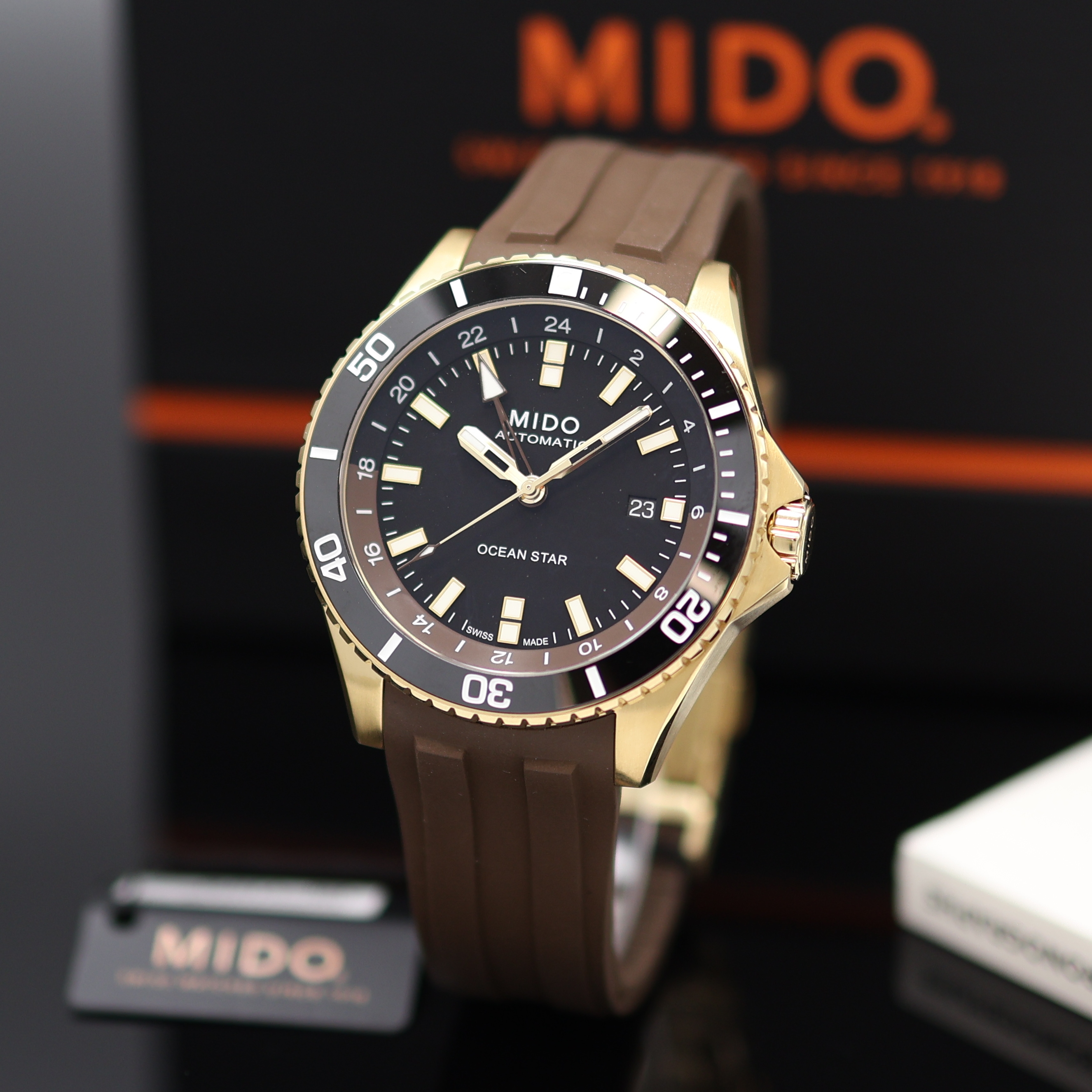 Image 27132805 - MIDO Ocean Star GMT ungetragene Herrenarmbanduhr Referenz M026.629.37.291.00, Automatik, ...