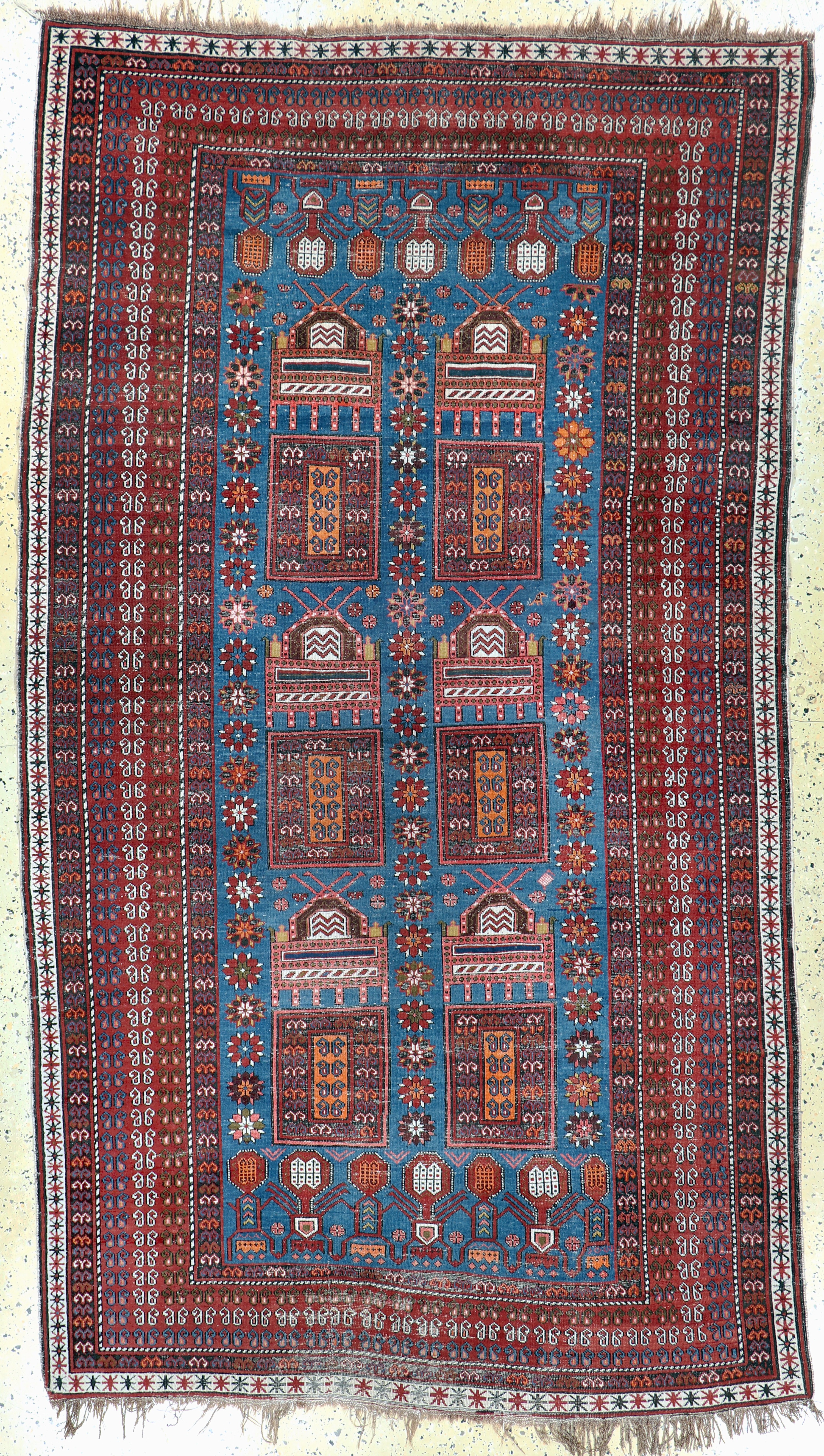 Image 27132811 - ´Tachte´Schirwan antik, Kaukasus, um 1900, Wolle auf Wolle, ca. 280 x 160 cm, EHZ: 3 ...