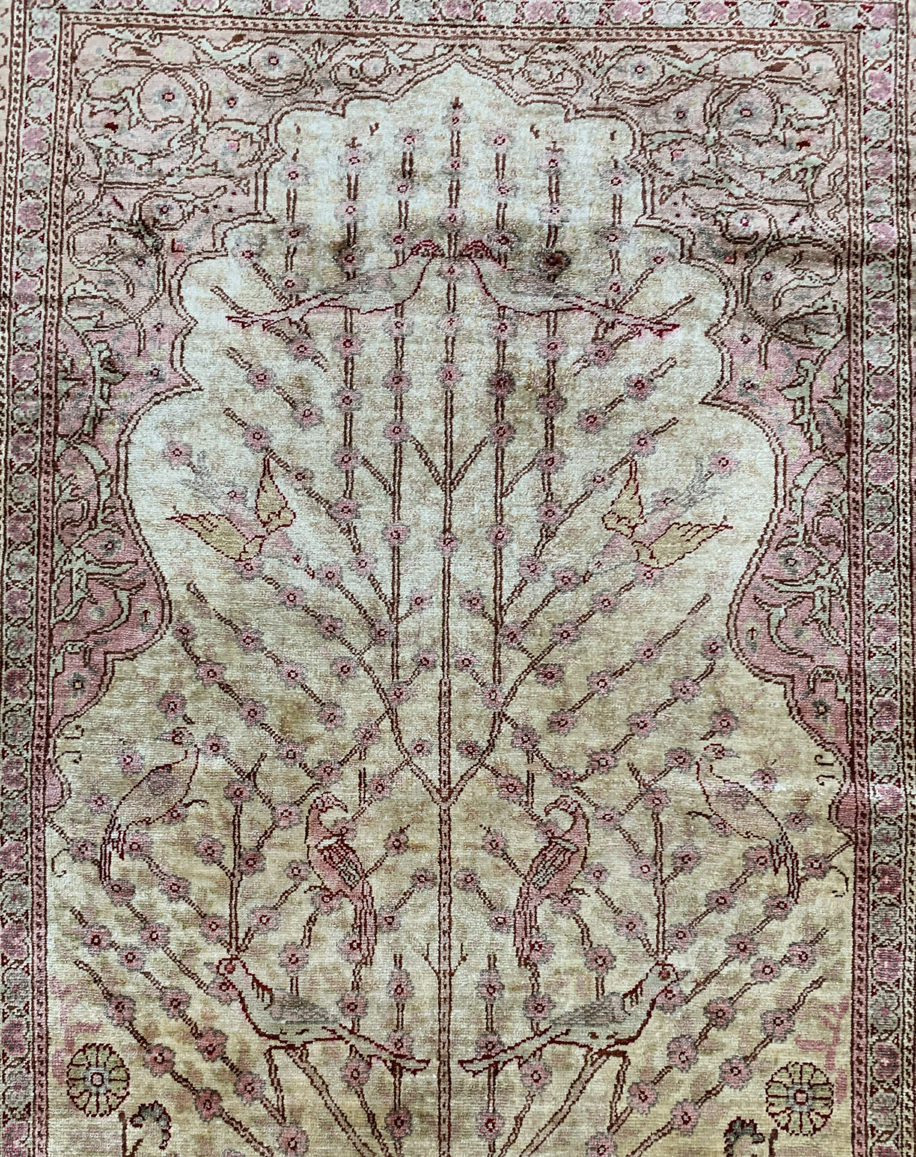 Detail c: Seiden Kayseri, Türkei, Mitte 20.Jhd, reineNaturseide, ca. 120 x 75 cm, EHZ: 2