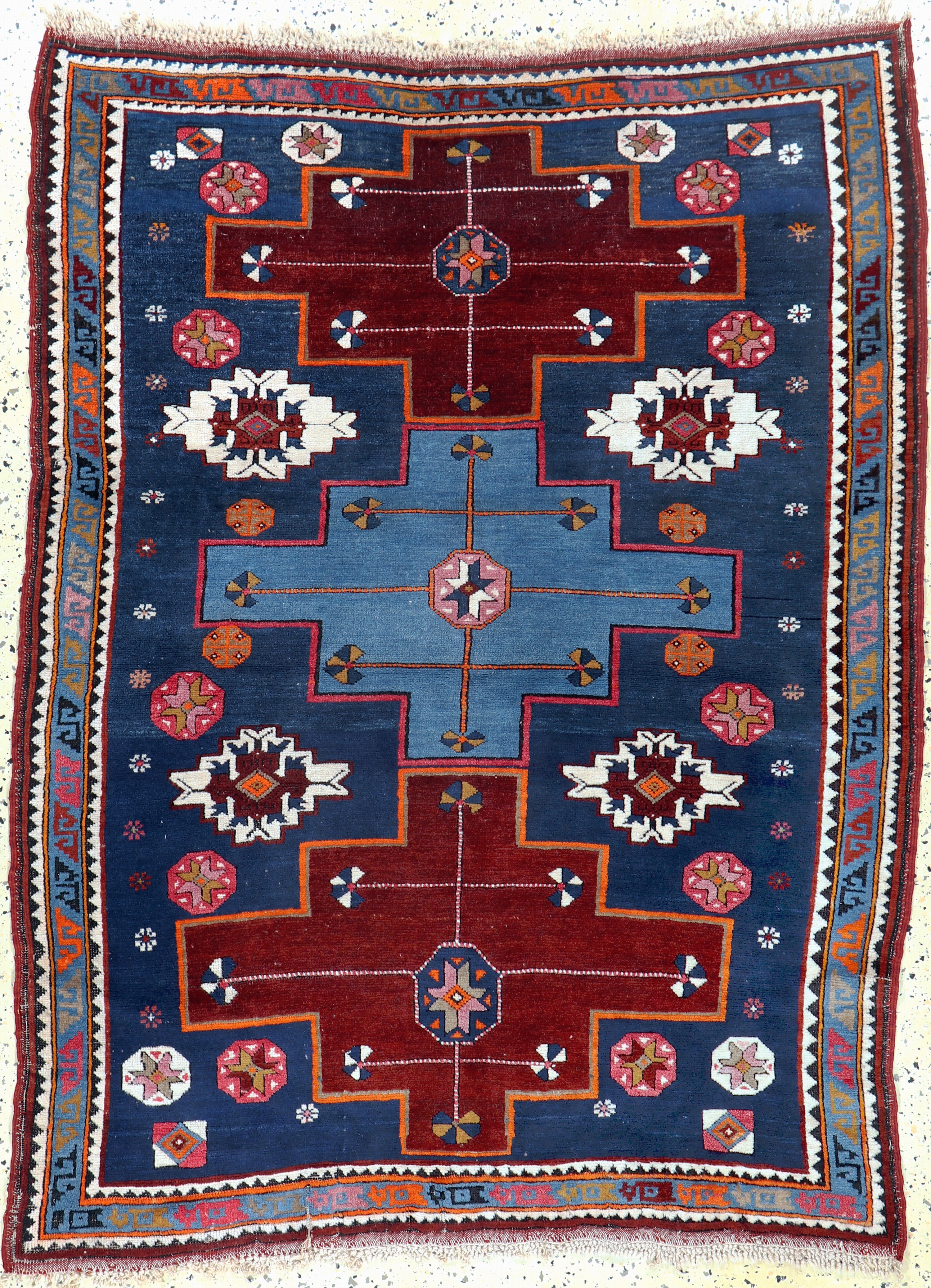 Image 27132817 - ´Derbent´Kazak, Kaukasus, Anfang 20.Jhd, Wolle auf Wolle, ca. 160 x 120 cm, EHZ: 2-3 ...