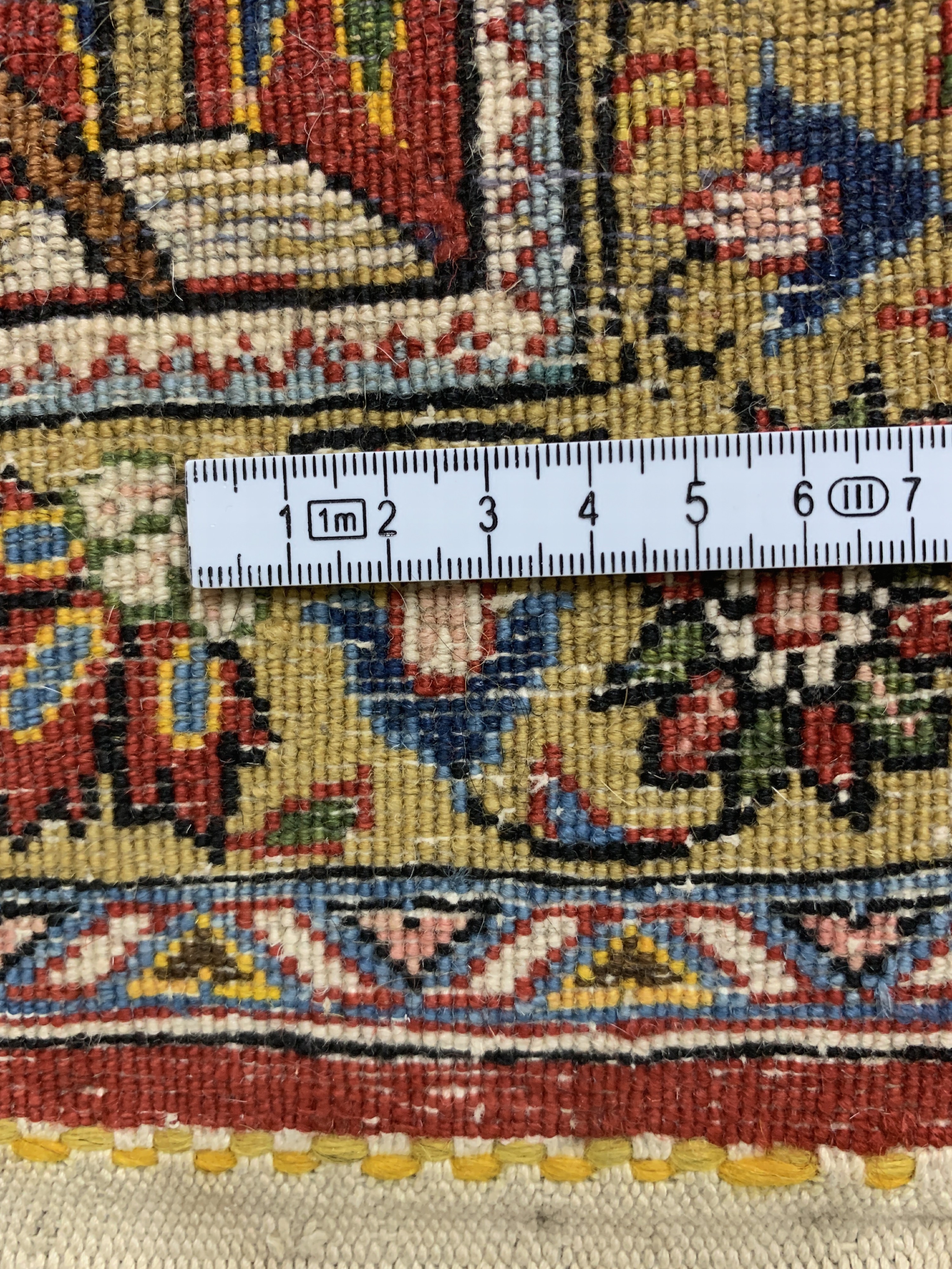 Detail g: Ghom Kork, Persien, Mitte 20.Jhd, Korkwolleauf Baumwolle, ca. 212 x 144 cm, EHZ: 2
