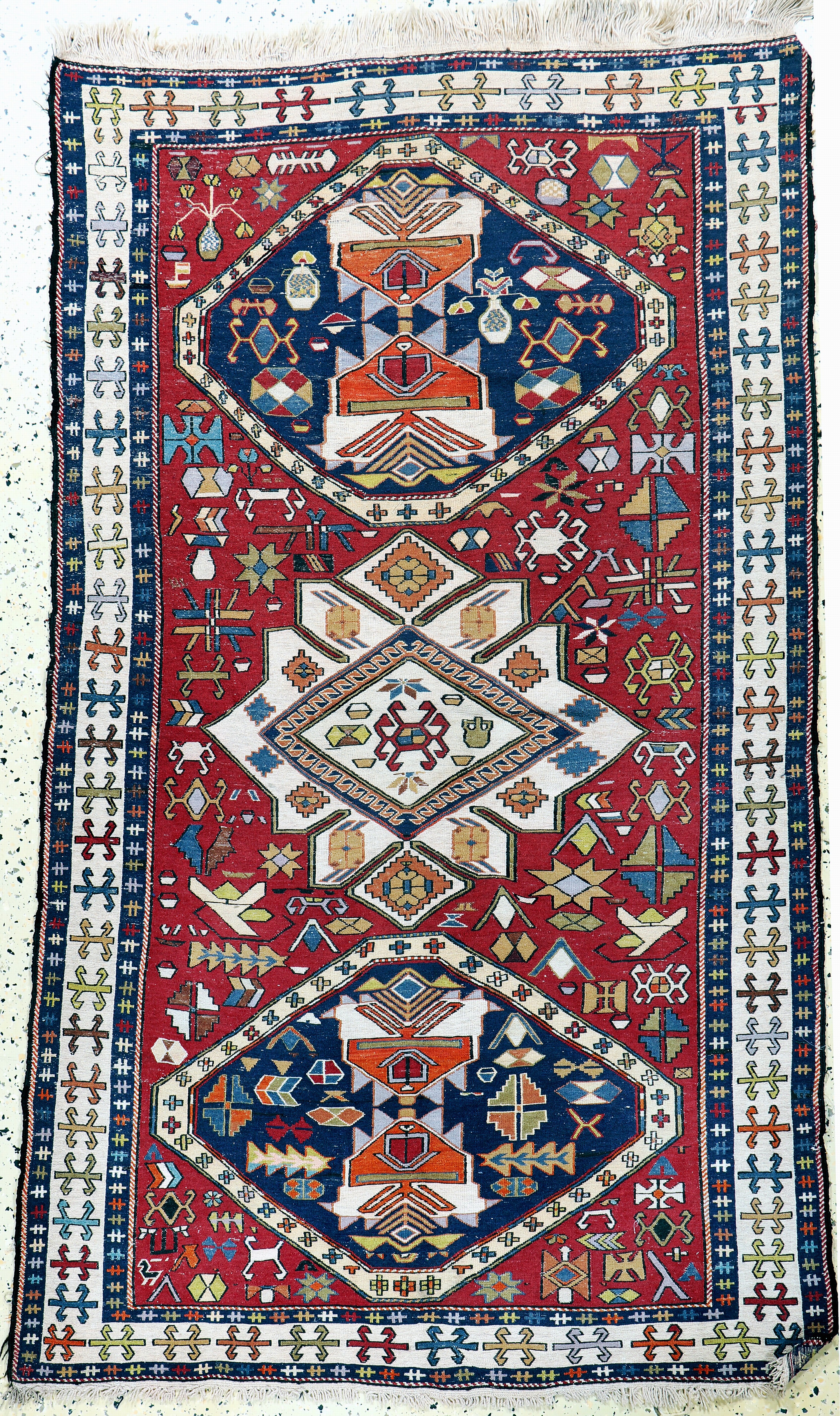 Image 27132823 - Sumakh, Azerbaijan, Mitte 20.Jhd, Wolle aufWolle, ca. 185 x 112 cm, EHZ: 2 ...