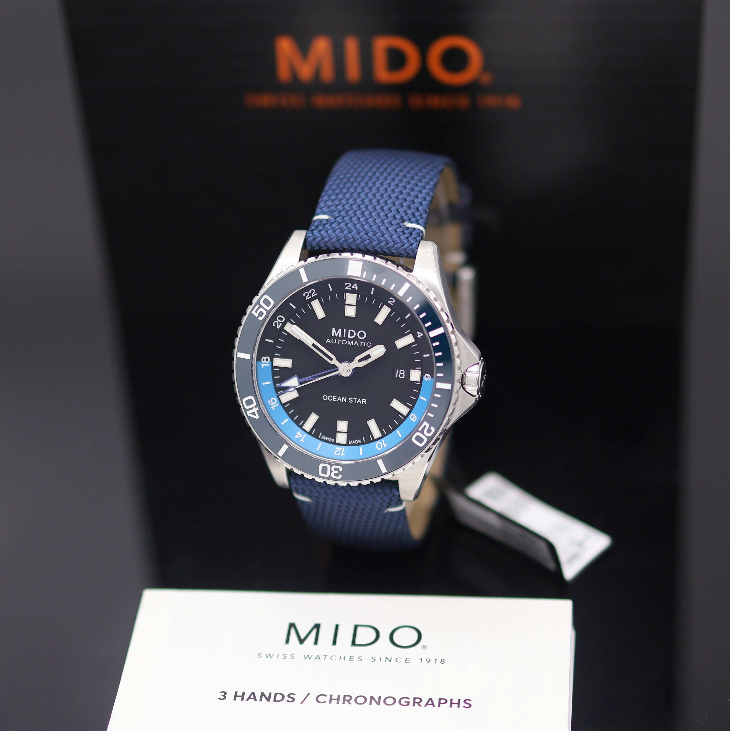 Image 27132824 - MIDO Ocean Star GMT Herrenarmbanduhr Referenz M026.629.17.051.00, Automatik, ...