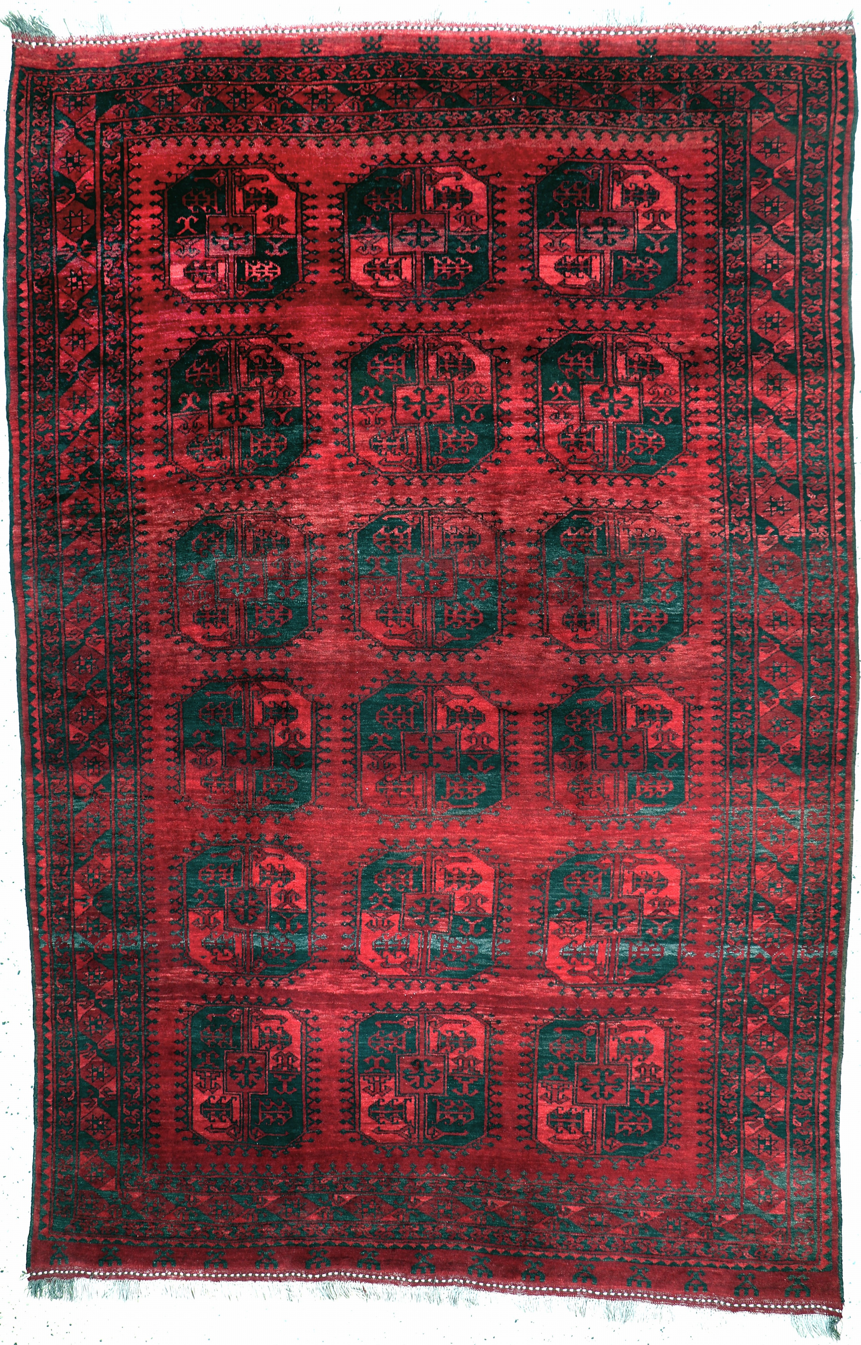 Image 27132827 - Dolatabad, Afghanistan, Mitte 20.Jhd, Wolleauf Wolle, ca. 350 x 335 cm, EHZ: 2 ...