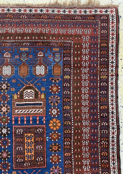 27132811d - ´Tachte´Schirwan antik, Kaukasus, um 1900, Wolle auf Wolle, ca. 280 x 160 cm, EHZ: 3 ...