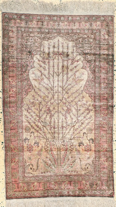 Image Seiden Kayseri, Türkei, Mitte 20.Jhd, reineNaturseide, ca. 120 x 75 cm, EHZ: 2 ...