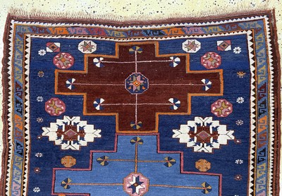 27132817a - ´Derbent´Kazak, Kaukasus, Anfang 20.Jhd, Wolle auf Wolle, ca. 160 x 120 cm, EHZ: 2-3 ...