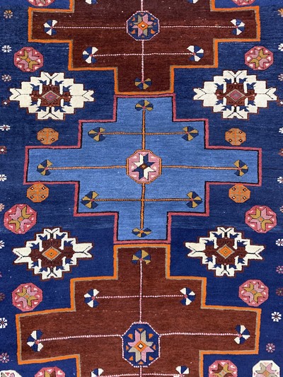 27132817c - ´Derbent´Kazak, Kaukasus, Anfang 20.Jhd, Wolle auf Wolle, ca. 160 x 120 cm, EHZ: 2-3 ...