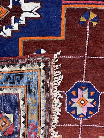 27132817e - ´Derbent´Kazak, Kaukasus, Anfang 20.Jhd, Wolle auf Wolle, ca. 160 x 120 cm, EHZ: 2-3 ...