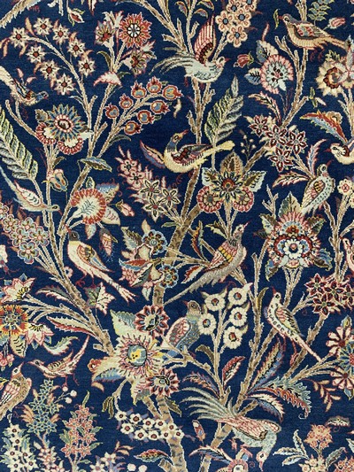 27132818e - Ghom Kork, Persien, Mitte 20.Jhd, Korkwolleauf Baumwolle, ca. 212 x 144 cm, EHZ: 2 ...