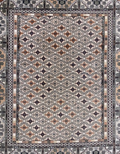 27132820c - Mauri fein, Afghanistan, Ende 20.Jhd, Wolleauf Baumwolle, ca. 160 x 120 cm, EHZ: 2 ...