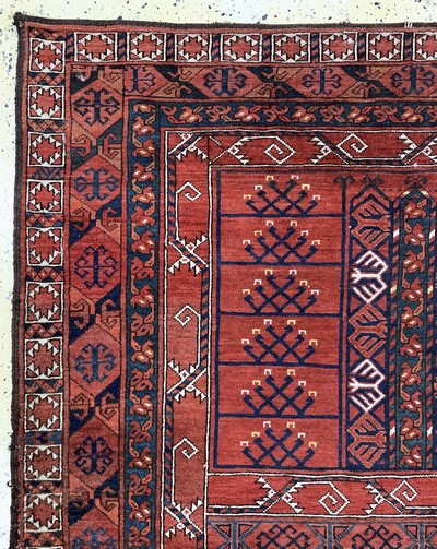 27132821c - Ersari Engsi antik, Turkmenistan, 19.Jhd, Wolle auf Wolle, ca. 205 x 145 cm, ...