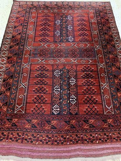27132821e - Ersari Engsi antik, Turkmenistan, 19.Jhd, Wolle auf Wolle, ca. 205 x 145 cm, ...
