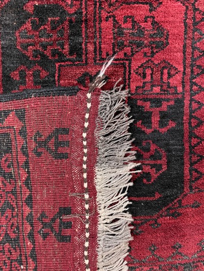 27132827d - Dolatabad, Afghanistan, Mitte 20.Jhd, Wolleauf Wolle, ca. 350 x 335 cm, EHZ: 2 ...