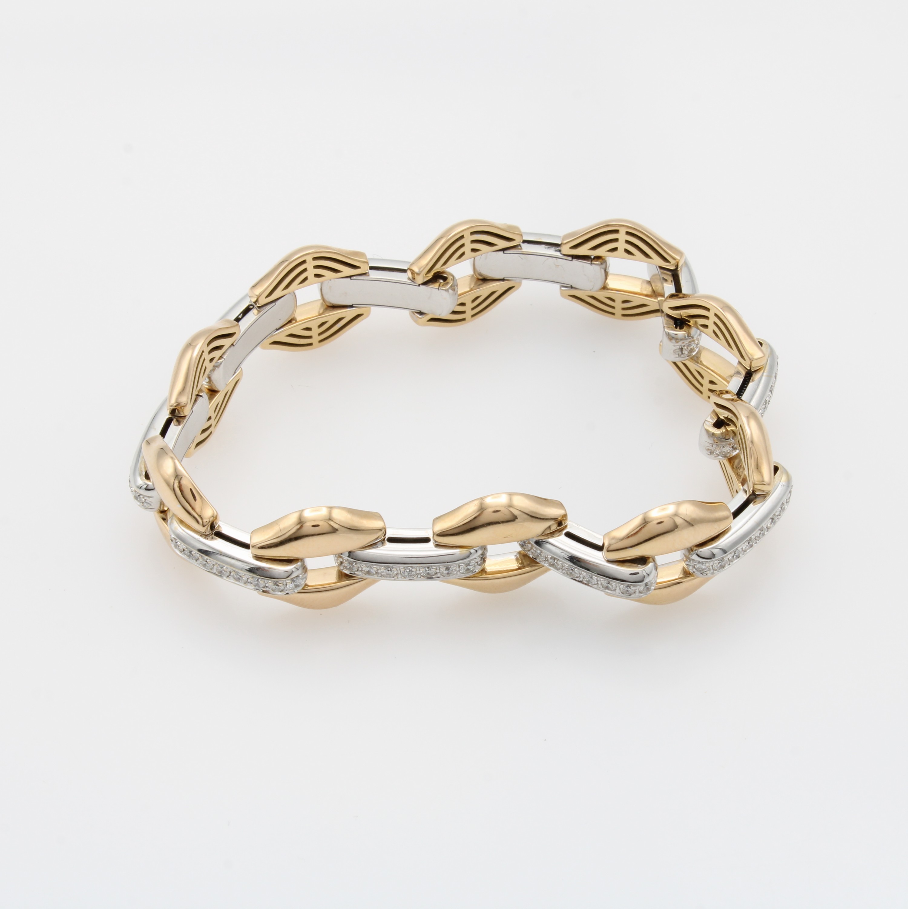Image 27132948 - Hochwertiges Armband mit Brillanten, RG/WG 750/000, dehnbar durch Flexmechanik auf ca. ...