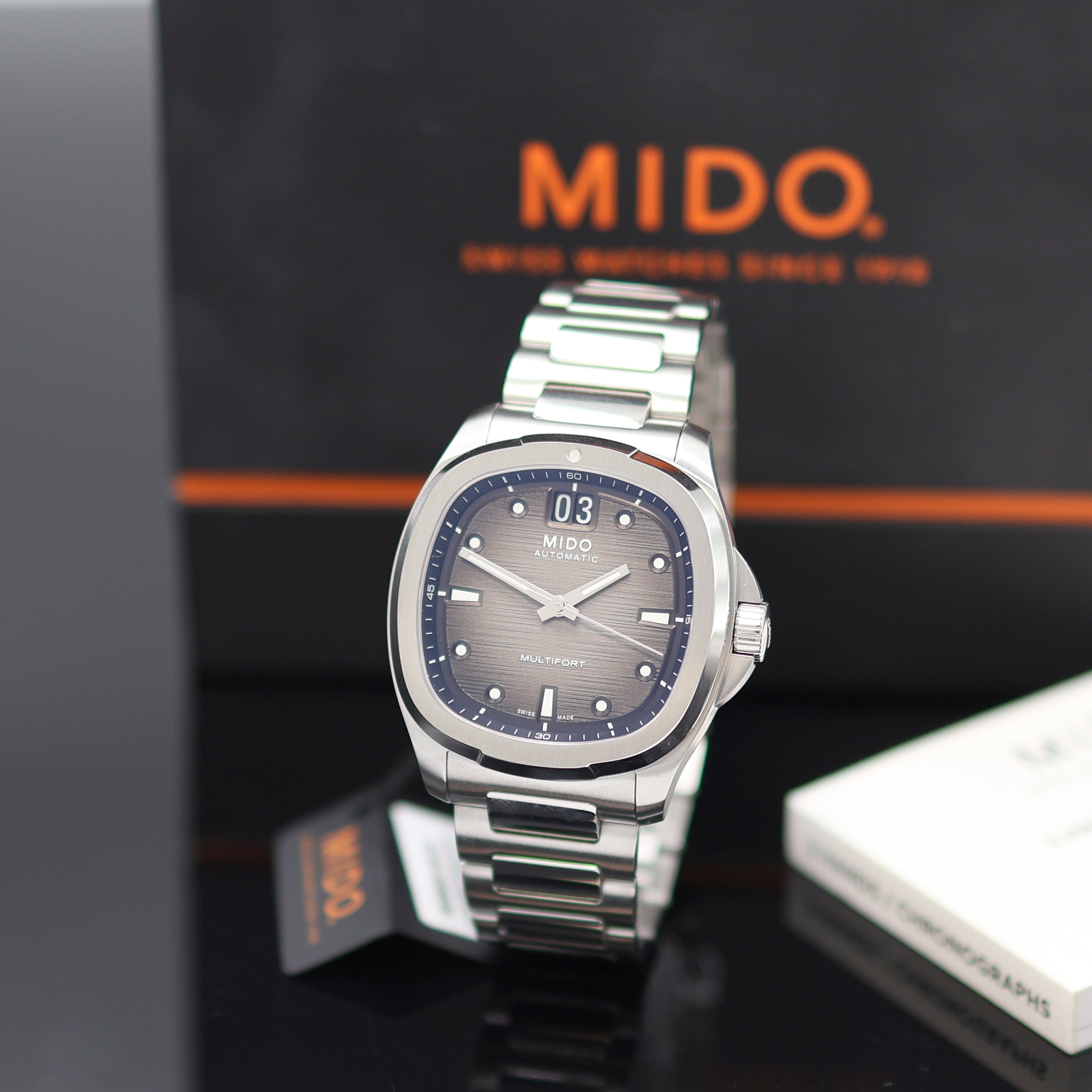 Image 27132955 - MIDO Multifort TV Big Date Herrenarmbanduhr Referenz M049.526.11.081, Automatik, beids. ...