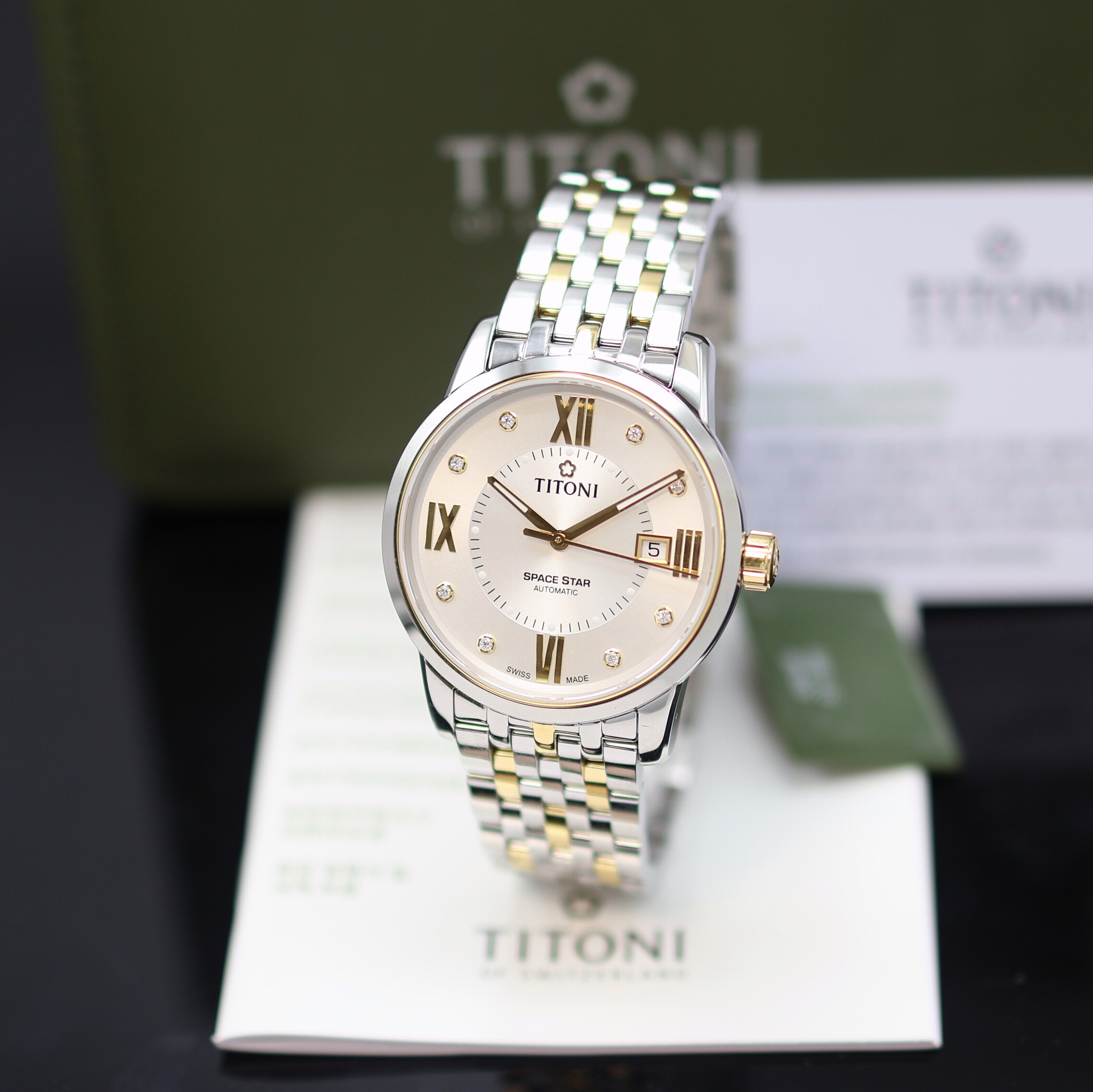 Image 27132987 - TITONI Space Star ungetragene Herrenarmbanduhr Referenz 83538 SY-099, Schweiz, ...