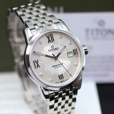 27132961b - TITONI Space Star ungetragene Herrenarmbanduhr Referenz 835385-099, Schweiz, Automatik, ...