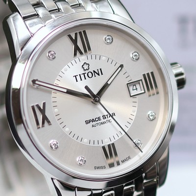 27132961c - TITONI Space Star ungetragene Herrenarmbanduhr Referenz 835385-099, Schweiz, Automatik, ...