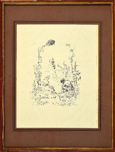 27132972m - Max Slevogt, vier Grafiken, 2 x Don Quichotte: ´Die Zuhörer im Wirtshaus´, Cellini´ ...