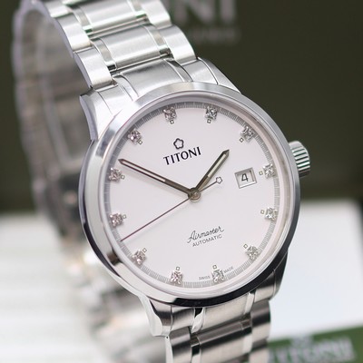 27132985b - TITONI Airmaster ungetragene Herrenarmbanduhr Referenz 837335-556, Schweiz, Automatik, ...