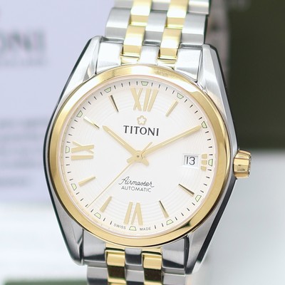 27132989a - TITONI Airmaster ungetragene Herrenarmbanduhr Referenz 83909 SY-342, Schweiz, Automatik, ...