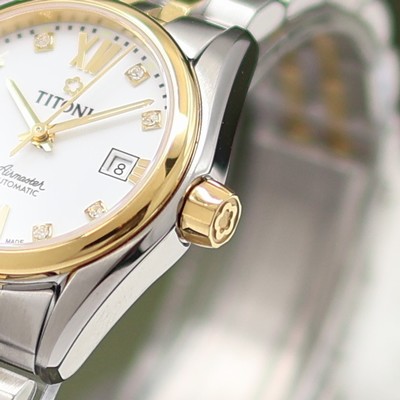 27133000b - TITONI Airmaster ungetragene Damenarmbanduhr Referenz 23909 SY-063, Schweiz, Automatik, ...