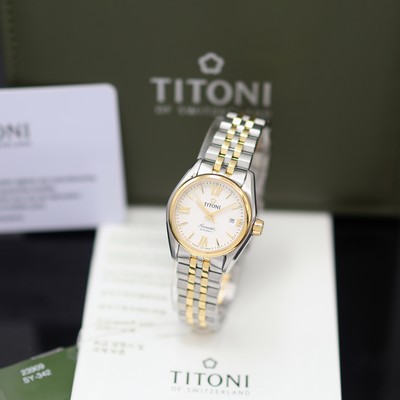 Image TITONI Airmaster unworn ladies wristwatch reference 23909 SY-342, Switzerland, self ...