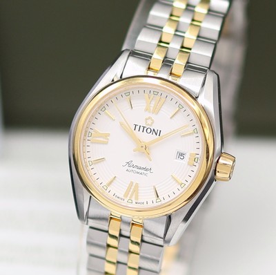 27133001a - TITONI Airmaster ungetragene Damenarmbanduhr Referenz 23909 SY-342, Schweiz, Automatik, ...