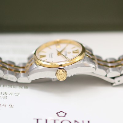 27133001c - TITONI Airmaster ungetragene Damenarmbanduhr Referenz 23909 SY-342, Schweiz, Automatik, ...