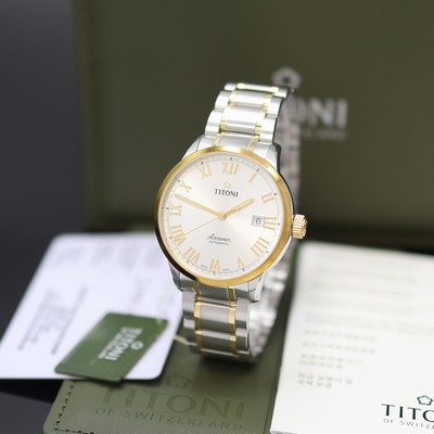 Image TITONI Airmaster unworn gents wristwatch reference 83733 SY-561, Switzerland, self ...