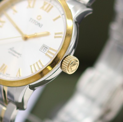 27133004b - TITONI Airmaster ungetragene Herrenarmbanduhr Referenz 83733 SY-561, Schweiz, Automatik, ...