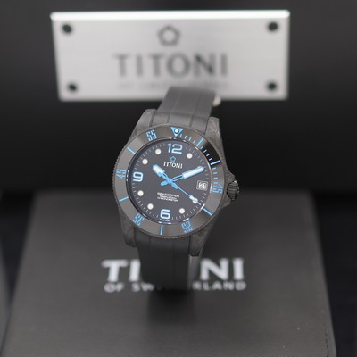 Image TITONI Seascoper chronometer unworn gents wristwatch reference 83600 C-BL-2562, ...