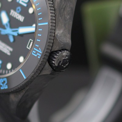 27133005c - TITONI Seascoper Chronometer ungetragene Herrenarmbanduhr Referenz 83600 C-BL-2562, ...
