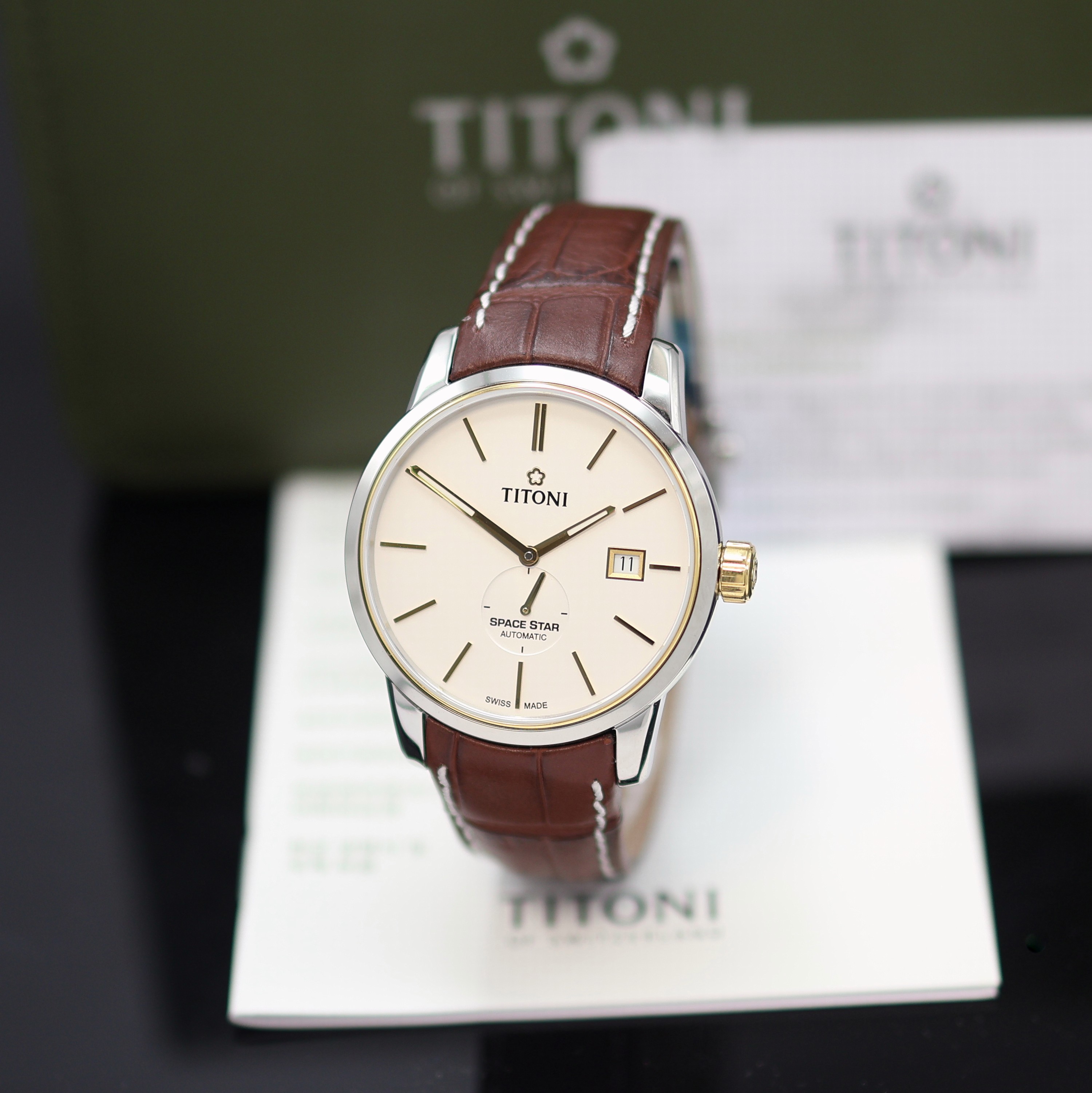 Image 27133124 - TITONI Space Star ungetragene Herrenarmbanduhr Referenz 83638 SY-ST606, Schweiz, ...