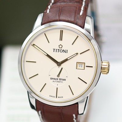 27133124a - TITONI Space Star ungetragene Herrenarmbanduhr Referenz 83638 SY-ST606, Schweiz, ...
