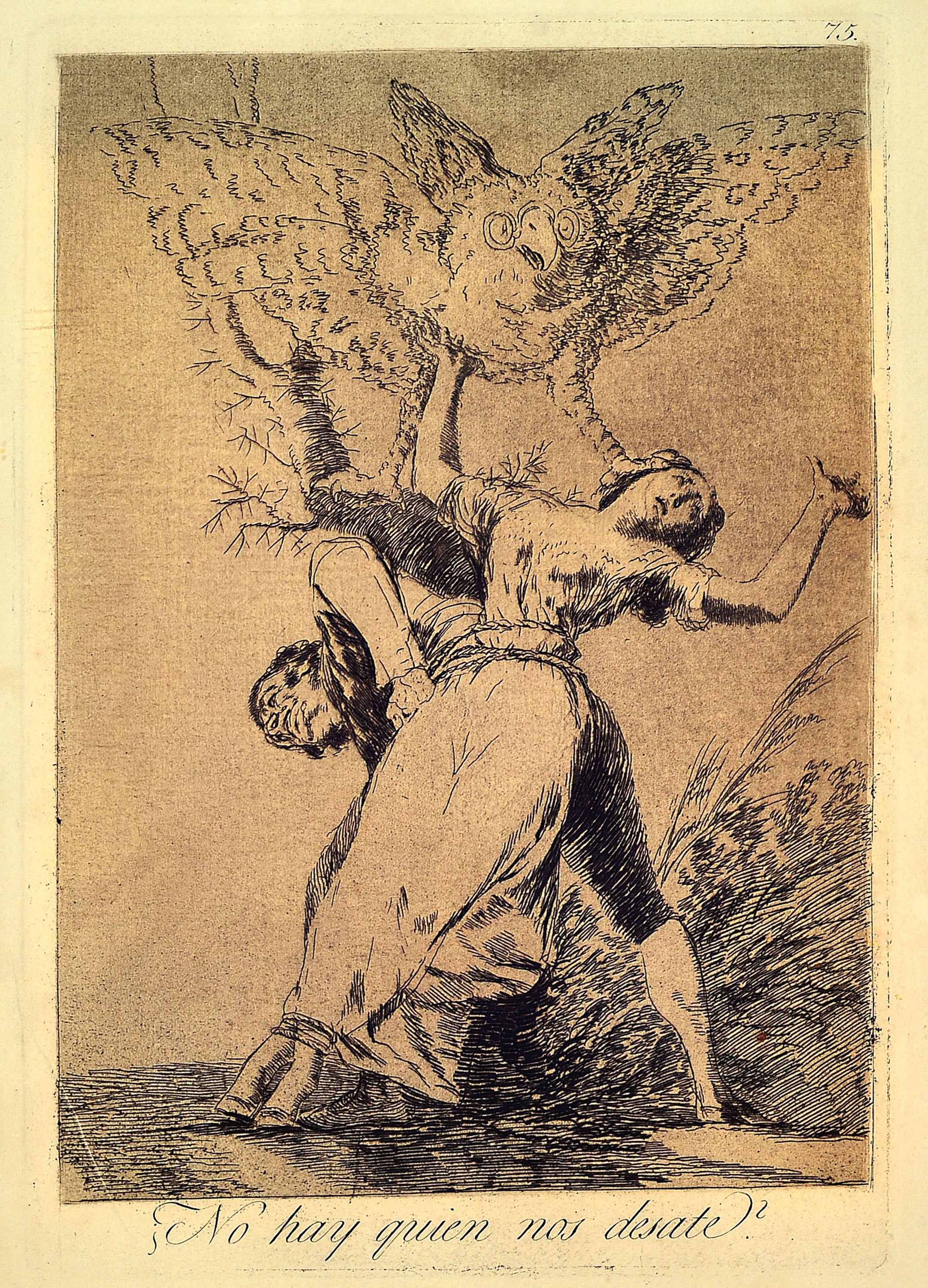 Image 27133299 - Francisco de Goya y Lucientes, 1746-1828, Radierung ´No hay quien nos desate?´, Blatt 75 ...