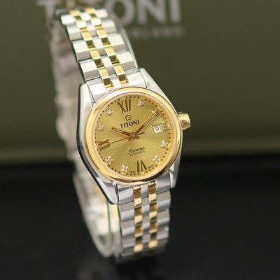 27133243b - TITONI Airmaster ungetragene Armbanduhr Referenz 23909 S4-064, Schweiz, Automatik, z. T. ...