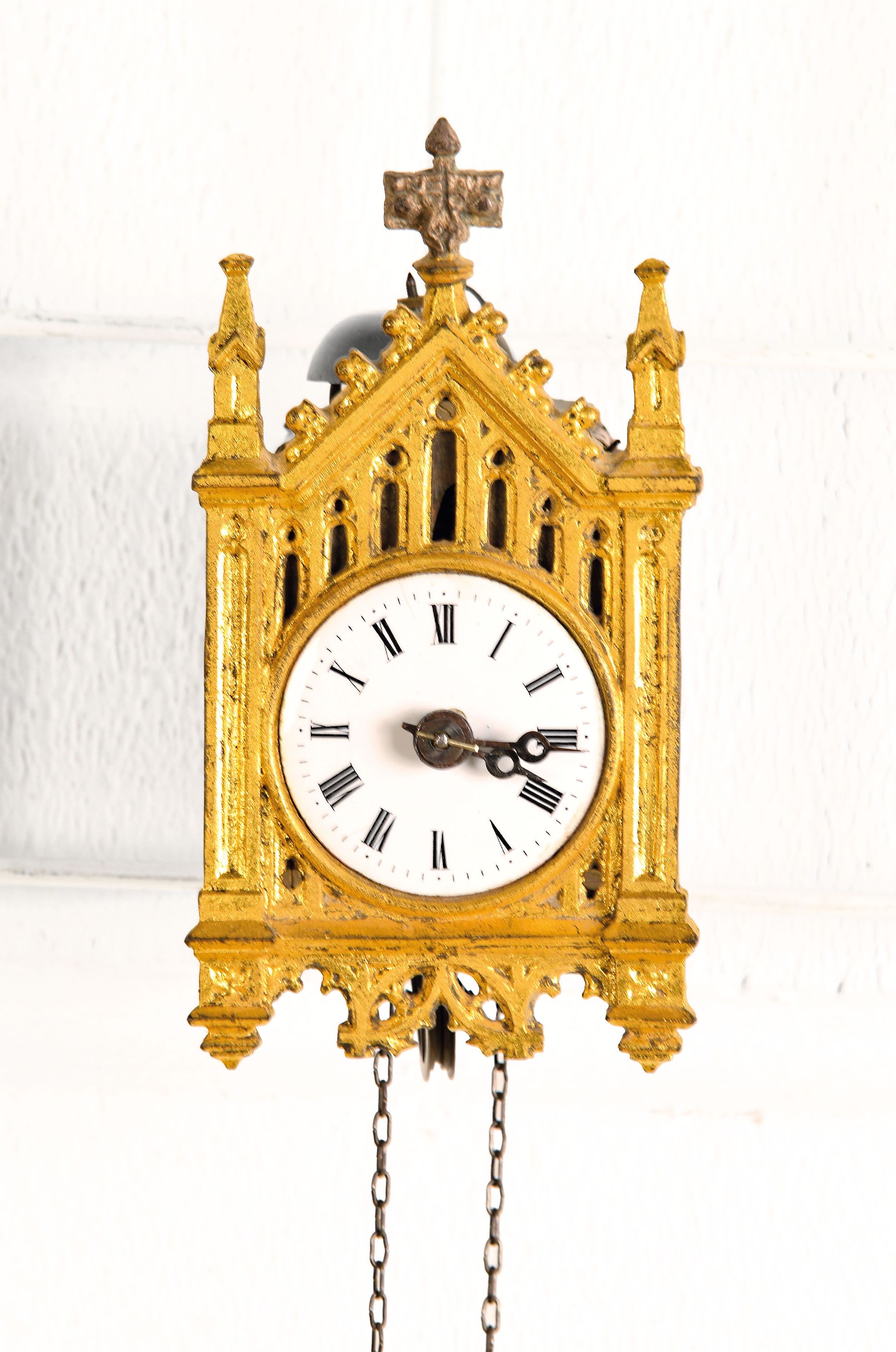 Image 27133331 - Sog. Jockele-Uhr, Schwarzwald um 1850, Mit gotischem Schild (Originalität nicht ...