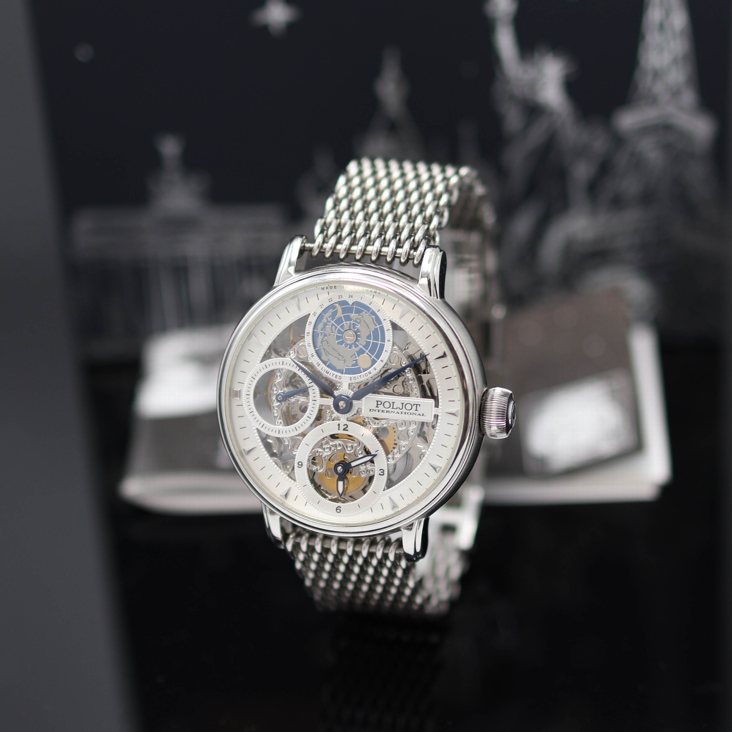 Image 27133370 - POLJOT seltene, auf 300 Stück limitierte Armbanduhr Double Timer Globetrotter Referenz ...