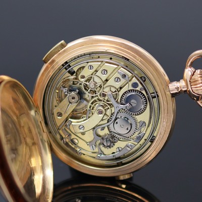 27133300f - A. LUGRIN Herrensavonette mit 1/4 Stundenrepetition und Chronograph in RoseG 585/000, ...