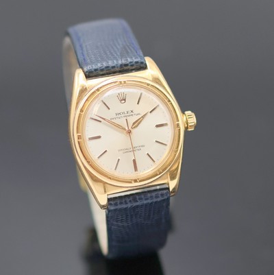 27133336b - ROLEX Bubble-Back Armbanduhr in RoseG 750/000 Referenz 3372, Schweiz um 1945, Automatik, ...
