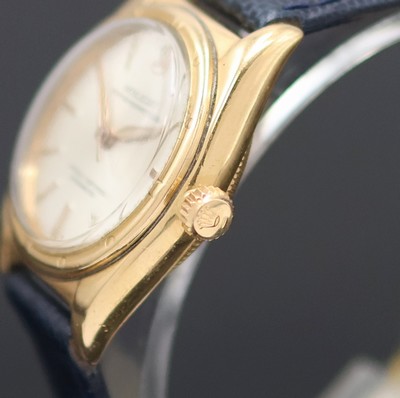 27133336c - ROLEX Bubble-Back Armbanduhr in RoseG 750/000 Referenz 3372, Schweiz um 1945, Automatik, ...